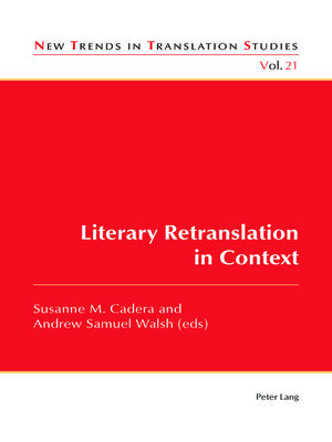 cover image of Literary Retranslation in Context